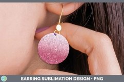 GorgeousGlitter Ombre Round Earrings design.