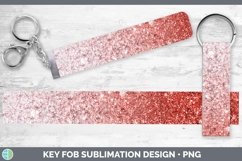GorgeousGlitter Ombre Key Fob design.