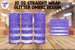 Glitter Ombre Straight Tumbler Wrap Sublimation Bundle Product Image 2