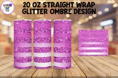 Glitter Ombre Straight Tumbler Wrap Sublimation Bundle Product Image 23