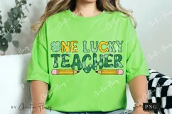Glitter One Lucky Teacher PNG | St Patrick's PNG Product Image 2