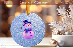 Christmas Iridescent Ornament|Neon Round Ornament Product Image 1