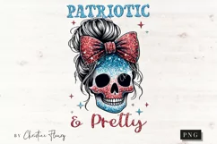 Patriotic & Pretty Skeleton Patriotic PNG | 4th Of July PNG Product Image 4