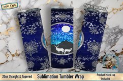Christmas Tumbler, Sublimation Tumbler, Deer Tumbler, Christmas Sublimation