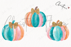Brush Stroke Pumpkin Clipart | Girly Fall PNG Product Image 3