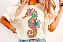 Summer Seahorse PNG, Preppy PNG, Beach PNG, Summer PNG Product Image 2