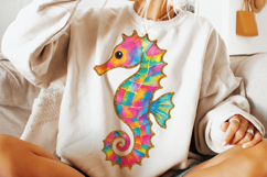 Summer Seahorse PNG, Preppy PNG, Beach PNG, Summer PNG Product Image 3
