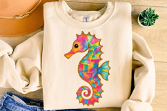Summer Seahorse PNG, Preppy PNG, Beach PNG, Summer PNG Product Image 1