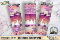 Glitter snowflake,  Christmas snowflake, Christmas tumbler wrap