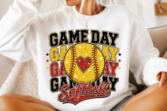 Glitter Softball PNG Product Image 2