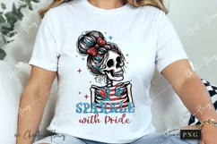 Sparkle With Pride Skeleton Patriotic PNG | 4th Of July PNG Product Image 3