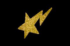 Glitter star clipart ornament element design Product Image 2