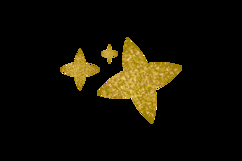 Glitter stars decoration ornament element clipart Product Image 2
