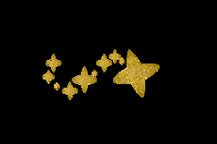Glitter stars decoration ornament element clipart Product Image 2