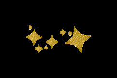 Glitter stars decoration ornament element graphic Product Image 2