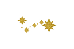 Glitter stars decoration ornament element isolated Product Image 1