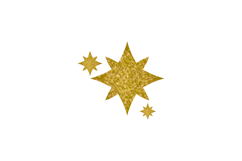 Glitter stars decoration ornament element isolated Product Image 1