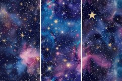 Glitter Stars Galaxy Digital Paper Bundle Product Image 5