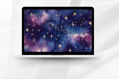 Glitter Stars Galaxy Digital Paper Bundle Product Image 2