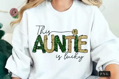 This Auntie Is Lucky PNG | St Patrick's Day PNG Product Image 1