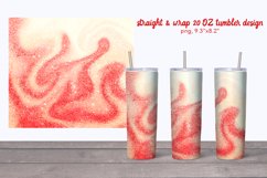 Glitter tumbler in red & yellow colors| 20oz Tumbler Product Image 1