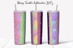 Purple Tumbler Design| Glitter Sublimation Tumble Product Image 1