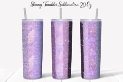 Purple Glitter Tumbler Design| Pastel Sublimation Tumble Product Image 1
