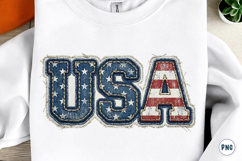 Glitter USA 4th of July PNG Sublimation Product Image 1