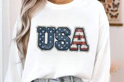 Glitter USA 4th of July PNG Sublimation Product Image 2
