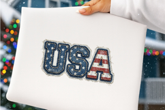 Glitter USA 4th of July PNG Sublimation Product Image 4