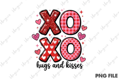 Glitter Valentine hearts Png Product Image 1