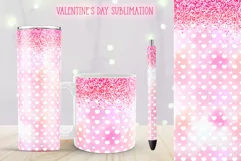 glitter valentines day skinny tumbler sublimation