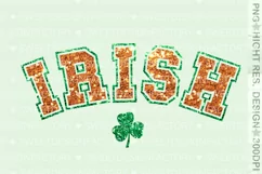 St. Patrick's Day PNG, faux glitters irish sublimation Product Image 2