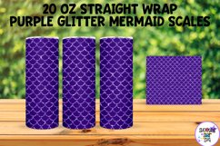 20 OZ Glitter Mermaid Sublimation Tumbler Wrap MEGA Bundle Product Image 10