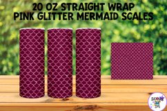 20 OZ Glitter Mermaid Sublimation Tumbler Wrap MEGA Bundle Product Image 9