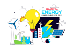 10 Global Energy Independence Day Illustration Product Image 4