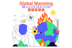 10 Global Warming Illustration Product Image 1