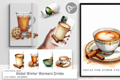 Global Winter Warmers Digital Paper Product Image 1