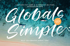 Globals Simple - Bold Calligraphy Script Product Image 1