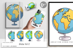 Digital Paper Globe Product Image 1