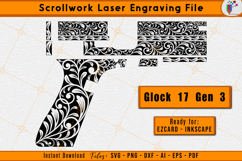 Glock 17 gen 3 Scrollwork Firearms Laser Engraving file