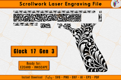Glock 17 gen 3 Scrollwork Firearms Laser Engraving file