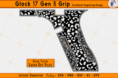 Glock 17 Gen 5 Firearms Gun Grip Leopard Pattern Design