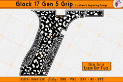 Glock 17 Gen 5 Firearms Gun Grip Leopard Pattern Design
