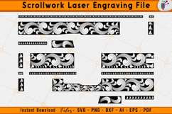 Glock 19 Gen 4 Scrollwork Firearms Gun Laser Engraving Files