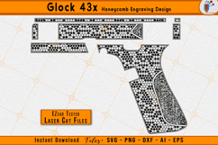 Glock 43X Scrollwork Firearms Gun Laser Engraving Design 