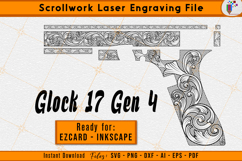 Glock17 Gen4 Scrollwork Firearms Laser Engraving Design File