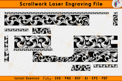 Glock19 Gen4 Scrollwork Firearms Laser Engraving File Design