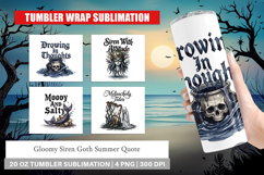 Gloomy Siren Goth Summer Tumbler Product Image 1