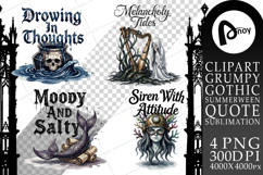 Gloomy Siren Goth Sublimation Product Image 1